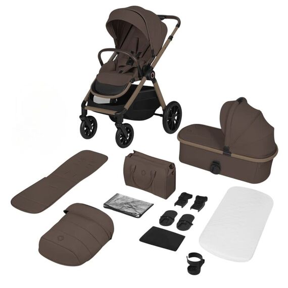 Carucior 2 in 1 Lionelo Layla - Beige Taupe, Culoare: Maro, Model: 2 in 1 - poza 2 - ExclusivMAG.ro