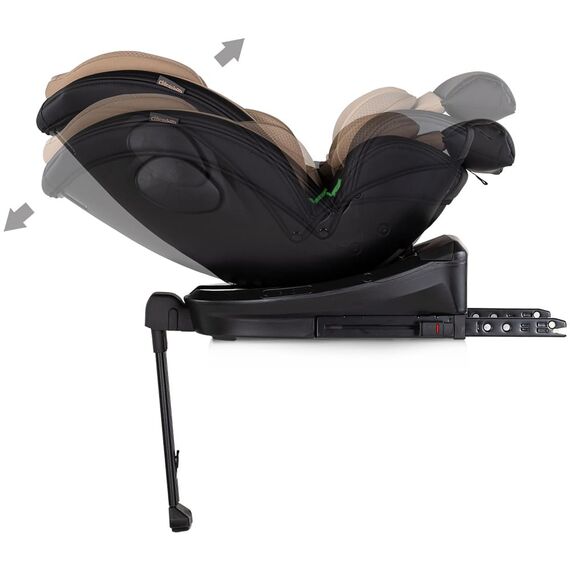 Scaun auto Chipolino Hypnotic Plus I-Size 40-150 cm cu sistem Isofix si sezut rotativ latte, Culoare: Crem, Grupa: 0-36kg (0 luni - 12 ani) - poza 9 - ExclusivMAG.ro