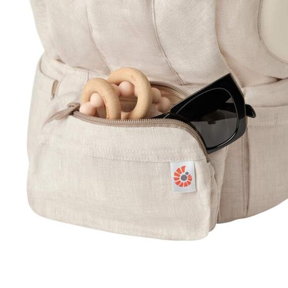 Marsupiu Ergobaby Omni Deluxe - Linen Natural, Culoare: Natur - poza 8 - ExclusivMAG.ro