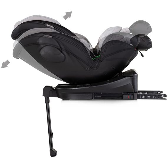 Scaun auto Chipolino Hypnotic Plus I-Size 40-150 cm cu sistem Isofix si sezut rotativ platinum, Culoare: Gri/Negru, Grupa: 0-36kg (0 luni - 12 ani) - poza 8 - ExclusivMAG.ro