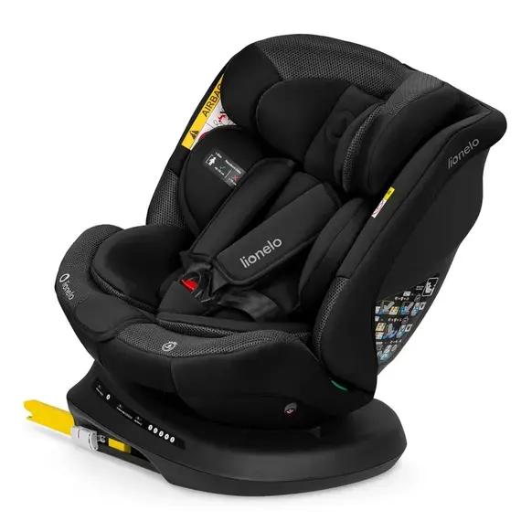 Scaun auto Lionelo Bastiaan Plus i-Size, 0-36 Kg, 40-150 cm, Black Carbon, Culoare: Negru, Grupa: 0-36kg (0 luni - 12 ani)  - ExclusivMAG.ro