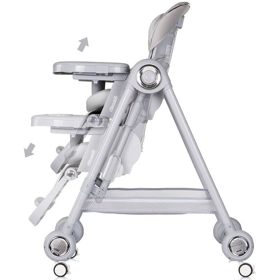 Scaun de masa Chipolino Melba 2 in 1 platinum, Culoare: Gri - poza 6 - ExclusivMAG.ro