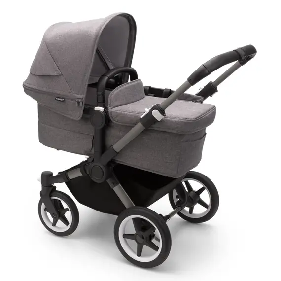 Carucior Bugaboo Donkey 5 Mono - Graphite Grey Melange, Culoare: Gri deschis, Model: 2 in 1 - poza 3 - ExclusivMAG.ro