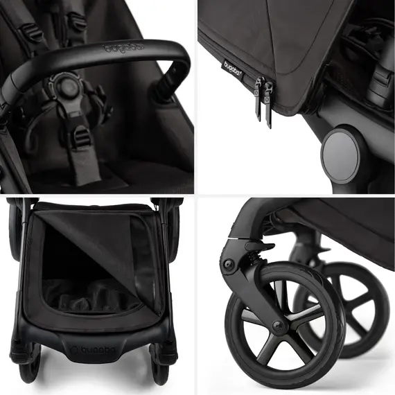 Carucior Bugaboo Fox 5 Noir Limited Edition Black Moonlight 2 in 1, Culoare: Negru, Model: 2 in 1 - poza 8 - ExclusivMAG.ro