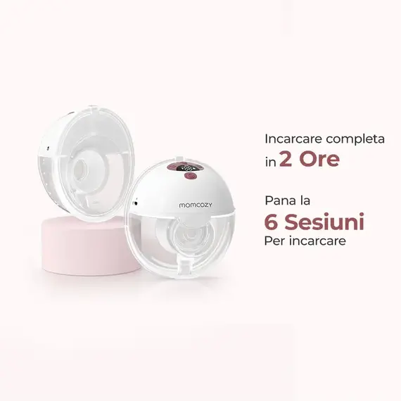 Pompa de san Momcozy Hands-free M5 Smart Red, control prin aplicatie, Culoare: Rosu - poza 10 - ExclusivMAG.ro