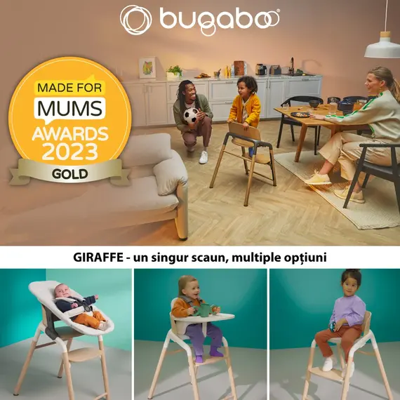 Scaun Bugaboo Giraffe - White, Culoare: Alb - poza 6 - ExclusivMAG.ro