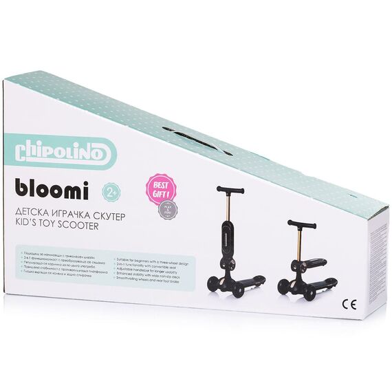 Trotineta Chipolino Bloomi black, Culoare: Negru - poza 5 - ExclusivMAG.ro