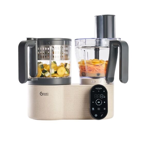 Robot multifunctional Babymoov Nutribaby Evolution 5 in 1, cu functii integrate de feliere si razuire  - ExclusivMAG.ro