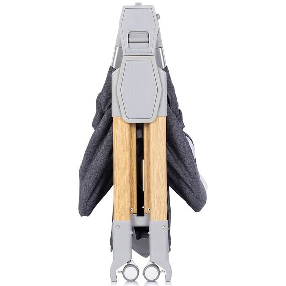 Patut co-sleeper pliabil Chipolino SleepNFold charcoal, Culoare: Gri, Dimensiuni: 80x50 - poza 7 - ExclusivMAG.ro