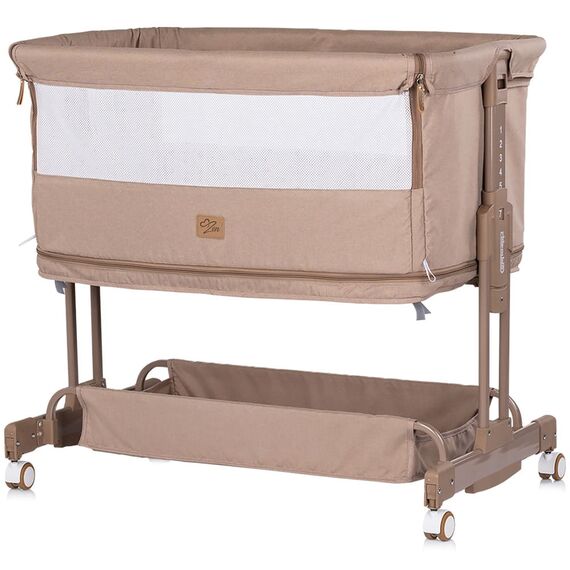 Patut co-sleeper si tarc Chipolino Zen latte, Culoare: Crem, Dimensiuni: 80x50 - poza 2 - ExclusivMAG.ro