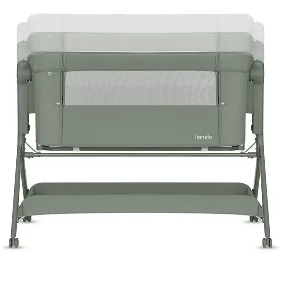 Patut co-sleeper Lionelo Leonie Plus - Verde, Culoare: Verde inchis, Dimensiuni: 80x50 - poza 6 - ExclusivMAG.ro