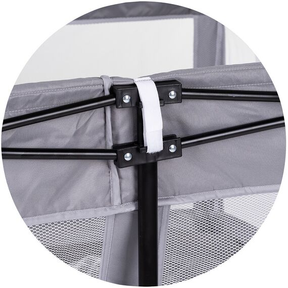 Tarc de joaca Chipolino Easy 180x180 cm grey, Culoare: Gri, Dimensiuni: 180x180 - poza 3 - ExclusivMAG.ro