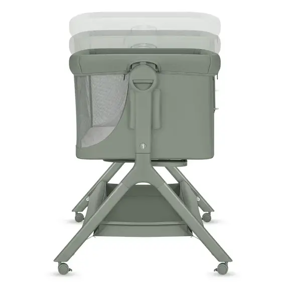 Patut co-sleeper Lionelo Leonie Plus - Verde, Culoare: Verde inchis, Dimensiuni: 80x50 - poza 8 - ExclusivMAG.ro
