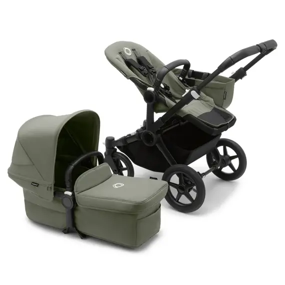 Carucior Bugaboo Donkey 5 Mono - Black Forest Green, Culoare: Verde inchis, Model: 2 in 1  - ExclusivMAG.ro