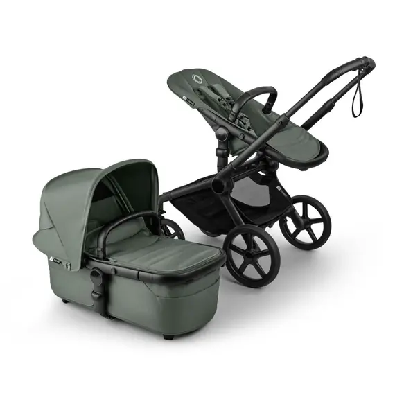Carucior 2 in 1 Bugaboo Fox 5 Renew - Black Forest Green, Culoare: Verde inchis, Model: 2 in 1 - poza 2 - ExclusivMAG.ro