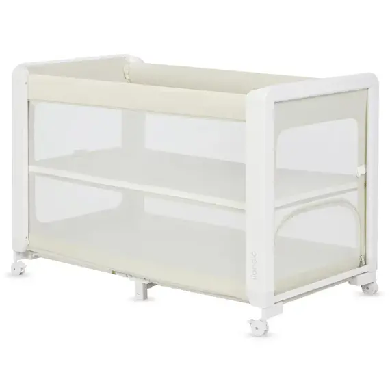 Patut multifunctional Lionelo Patty 5 in 1, 0- 36 luni, Co-sleeper, Tarc de joaca, Bej, Culoare: Bej, Dimensiuni: 120x60  - ExclusivMAG.ro