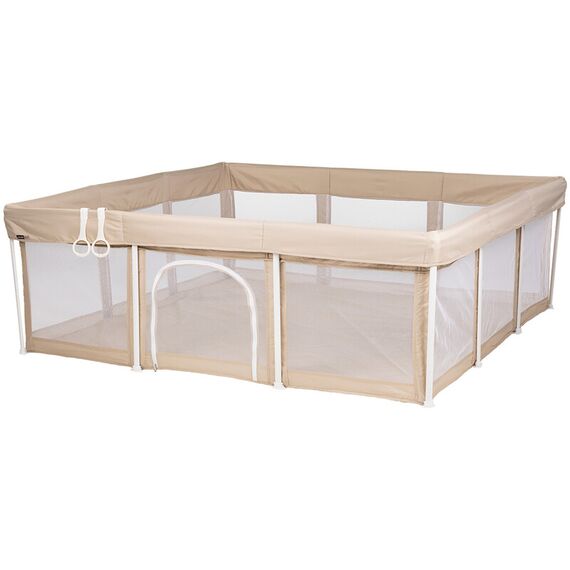 Tarc de joaca Chipolino Easy 180x180 cm beige, Culoare: Bej, Dimensiuni: 180x180  - ExclusivMAG.ro