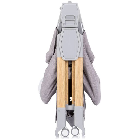 Patut co-sleeper pliabil Chipolino SleepNFold platinum, Culoare: Gri deschis, Dimensiuni: 80x50 - poza 7 - ExclusivMAG.ro