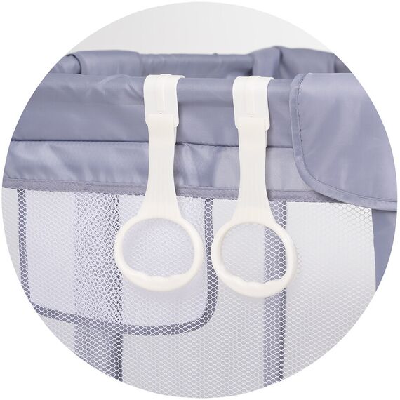 Tarc de joaca Chipolino Easy 180x180 cm grey, Culoare: Gri, Dimensiuni: 180x180 - poza 5 - ExclusivMAG.ro