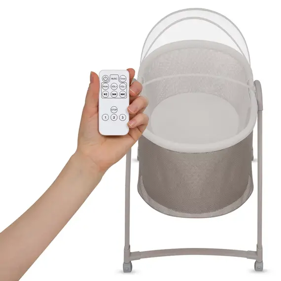 Patut si balansoar portabil Lionelo Gaya 2 in 1 - bej latte, Culoare: Crem, Dimensiuni: 80x50 - poza 7 - ExclusivMAG.ro