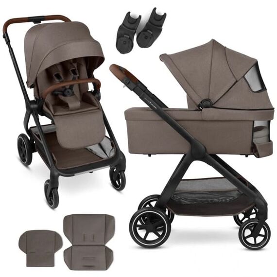 Carucior 2 in 1 City Life Natur - ABC Design, Culoare: Maro, Model: 2 in 1  - ExclusivMAG.ro