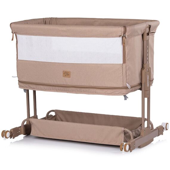 Patut co-sleeper si tarc Chipolino Zen latte, Culoare: Crem, Dimensiuni: 80x50 - poza 7 - ExclusivMAG.ro