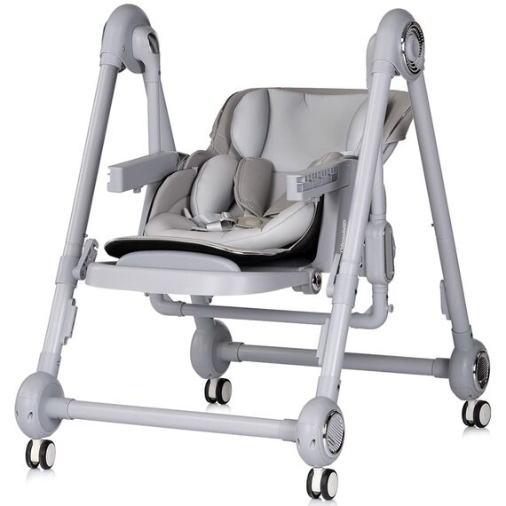 Scaun de masa Chipolino Melba 2 in 1 platinum, Culoare: Gri - poza 4 - ExclusivMAG.ro