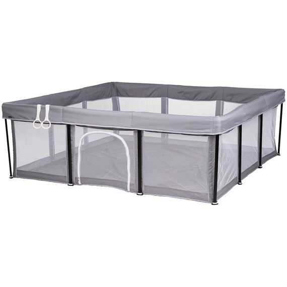 Tarc de joaca Chipolino Easy 180x180 cm grey, Culoare: Gri, Dimensiuni: 180x180  - ExclusivMAG.ro