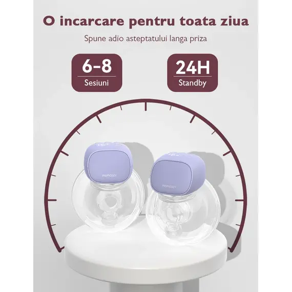 Pompa de san Momcozy Hands-free dubla S9 Pro Grey, Culoare: Gri - poza 6 - ExclusivMAG.ro