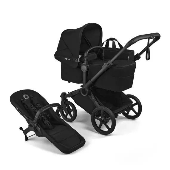 Carucior Bugaboo Donkey 6 Complete - Black Heritage Black, Culoare: Negru, Model: 2 in 1  - ExclusivMAG.ro