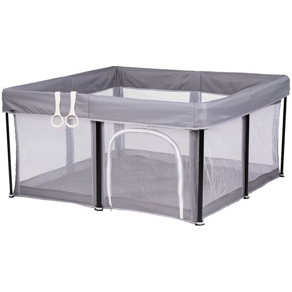 Tarc de joaca Chipolino Vibe 120x120 cm grey, Culoare: Gri, Dimensiuni: 120x120  - ExclusivMAG.ro