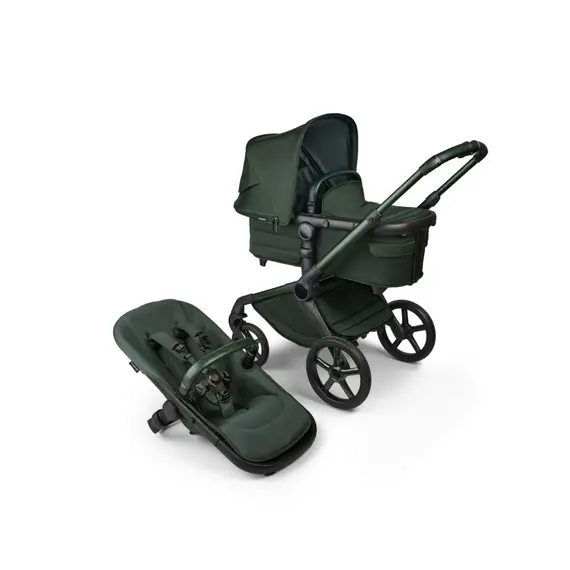 Carucior Bugaboo Fox 5 Noir Limited Edition Midnight Green 2 in 1, Culoare: Verde, Model: 2 in 1  - ExclusivMAG.ro