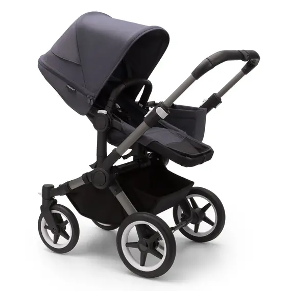 Carucior Bugaboo Donkey 5 Mono - Graphite Stormy Blue, Culoare: Albastru inchis, Model: 2 in 1 - poza 3 - ExclusivMAG.ro