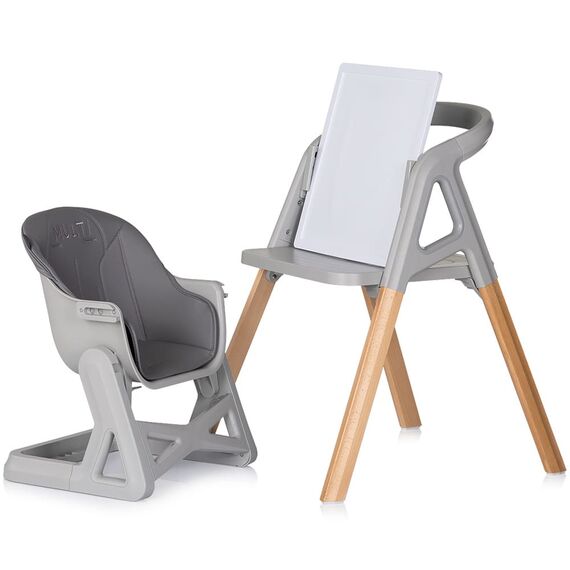 Scaun de masa Chipolino Multi 4 in 1 charcoal, Culoare: Gri - poza 7 - ExclusivMAG.ro