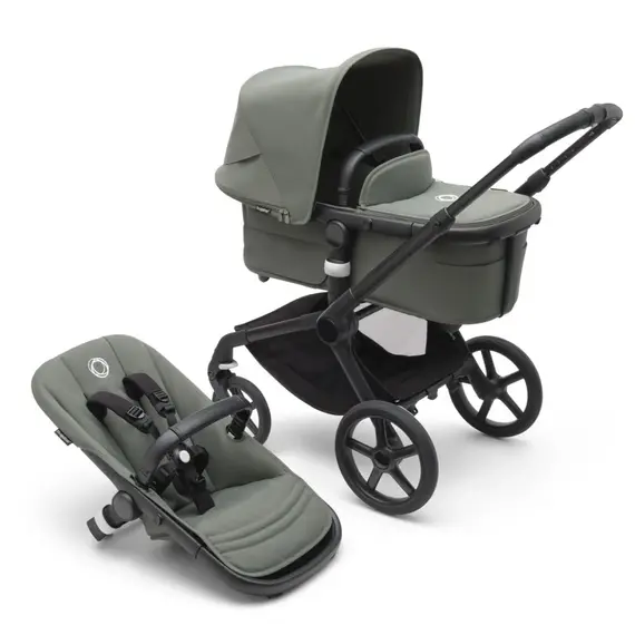 Carucior 2 in 1 Bugaboo Fox 5 - Black Forest Green, Culoare: Verde, Model: 2 in 1 - poza 2 - ExclusivMAG.ro