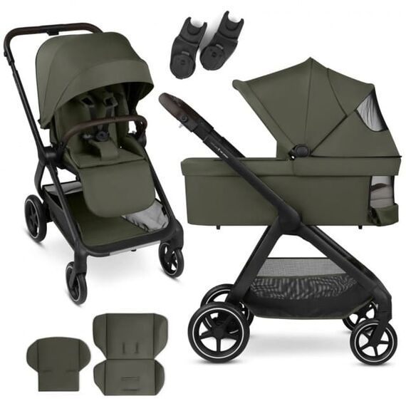 Carucior 2 in 1 City Life Avocado - ABC Design, Culoare: Verde inchis, Model: 2 in 1  - ExclusivMAG.ro