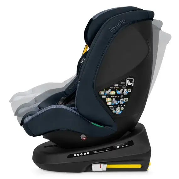 Scaun auto Lionelo Bastiaan Plus i-Size, 0-36 Kg, 40-150 cm, Navy Blue, Culoare: Albastru inchis, Grupa: 0-36kg (0 luni - 12 ani) - poza 8 - ExclusivMAG.ro