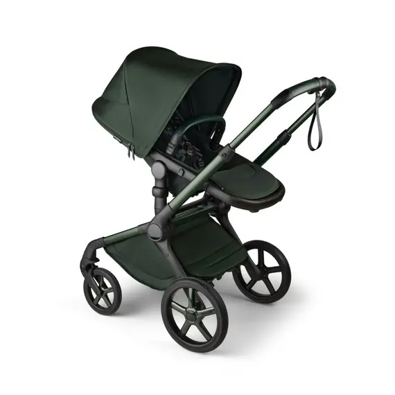 Carucior Bugaboo Fox 5 Noir Limited Edition Midnight Green 2 in 1, Culoare: Verde, Model: 2 in 1 - poza 3 - ExclusivMAG.ro