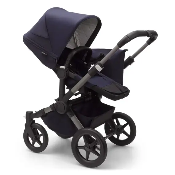 Carucior Bugaboo Donkey 5 Mono - Classic Graphite Dark Navy, Culoare: Albastru, Model: 2 in 1 - poza 2 - ExclusivMAG.ro