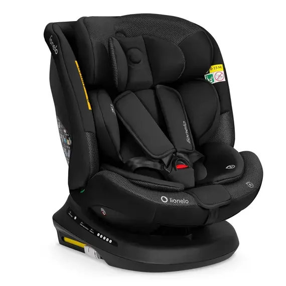 Scaun auto Lionelo Bastiaan Plus i-Size, 0-36 Kg, 40-150 cm, Black Carbon, Culoare: Negru, Grupa: 0-36kg (0 luni - 12 ani) - poza 4 - ExclusivMAG.ro