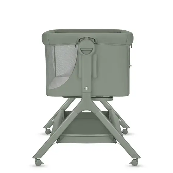 Patut co-sleeper Lionelo Leonie Plus - Verde, Culoare: Verde inchis, Dimensiuni: 80x50 - poza 7 - ExclusivMAG.ro
