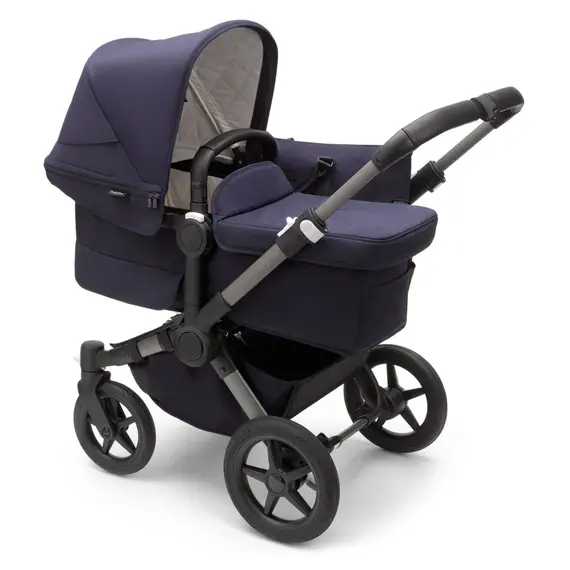 Carucior Bugaboo Donkey 5 Mono - Classic Graphite Dark Navy, Culoare: Albastru, Model: 2 in 1 - poza 3 - ExclusivMAG.ro