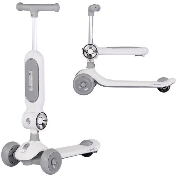 Trotineta Chipolino Bloomi grey, Culoare: Gri  - ExclusivMAG.ro