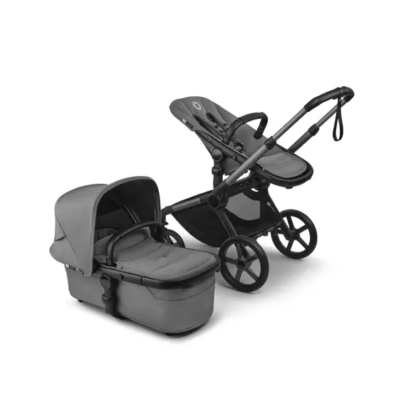 Carucior 2 in 1 Bugaboo Fox 5 Renew - Graphite Moon Grey, Culoare: Gri, Model: 2 in 1 - poza 2 - ExclusivMAG.ro