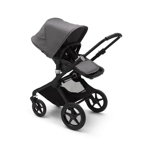 Carucior 2 in 1 Bugaboo Fox 2 Complete - Black Grey Melange, Culoare: Gri, Model: 2 in 1 - poza 4 - ExclusivMAG.ro