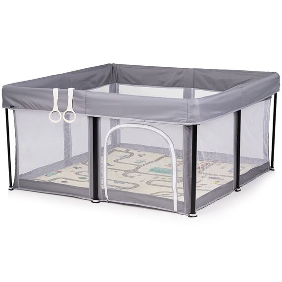 Tarc de joaca Chipolino Vibe 120x120 cm grey, Culoare: Gri, Dimensiuni: 120x120 - poza 2 - ExclusivMAG.ro