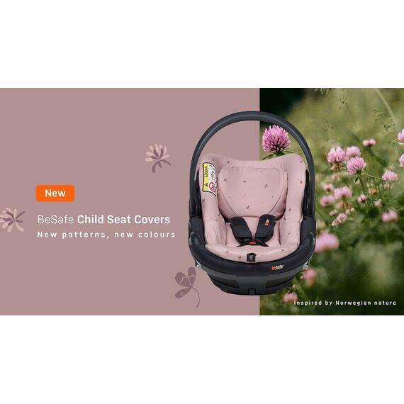 Husă scaun auto BeSafe Go Beyond - Trifoi roz, Culoare: Roz - poza 3 - ExclusivMAG.ro