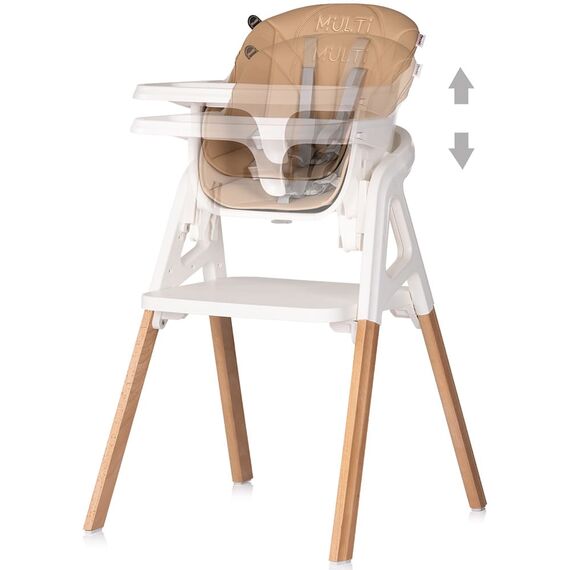 Scaun de masa Chipolino Multi 4 in 1 latte, Culoare: Crem - poza 3 - ExclusivMAG.ro