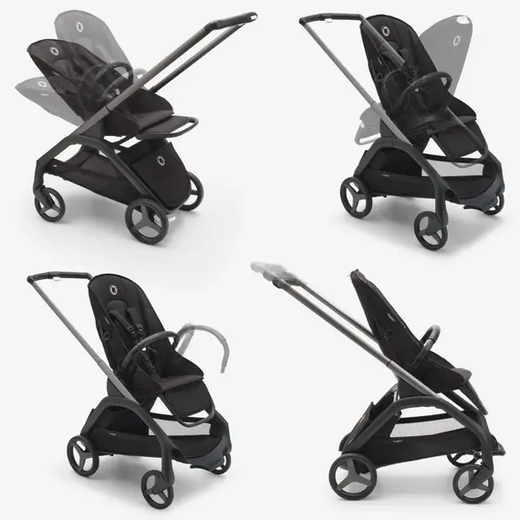 Carucior Bugaboo Dragonfly - Graphite Midnight Black Skyline Blue, Culoare: Blue, Model: sport - poza 7 - ExclusivMAG.ro