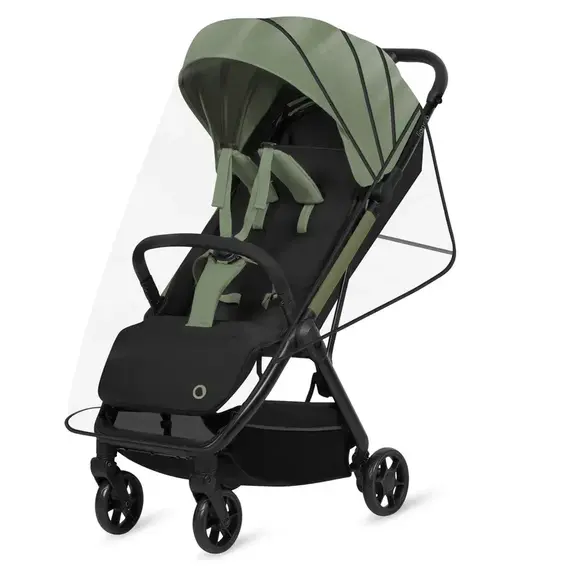 Carucior sport Lionelo Julie Air, Sustine 22 kg, 6 luni+, Verde Sage, Culoare: Verde inchis, Model: sport - poza 4 - ExclusivMAG.ro